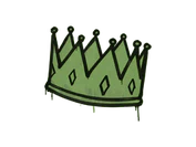 Sealed Graffiti | King Me (Battle Green) image