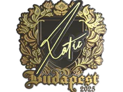 Sticker | XotiC (Gold) | Budapest 2025 image