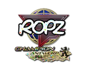 Sticker | ropz (Glitter, Champion) | Antwerp 2022 image