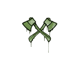 Sealed Graffiti | X-Axes (Battle Green)