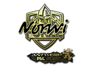 Sticker | Norwi (Gold) | Antwerp 2022 image