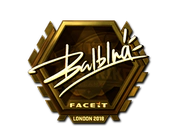 Sticker | balblna (Gold) | London 2018 image