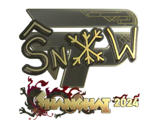 Sticker | snow (Gold) | Shanghai 2024