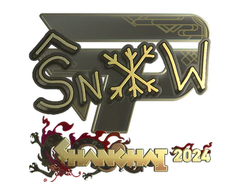 Sticker | snow (Gold) | Shanghai 2024 image