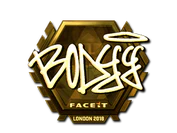 Sticker | bodyy (Gold) | London 2018 image