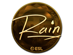Sticker | rain (Gold) | Katowice 2019 image