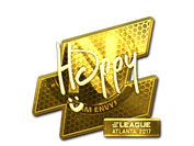 Sticker | Happy (Gold) | Atlanta 2017 image