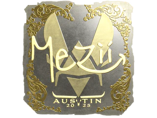 Sticker | mezii (Gold) | Austin 2025