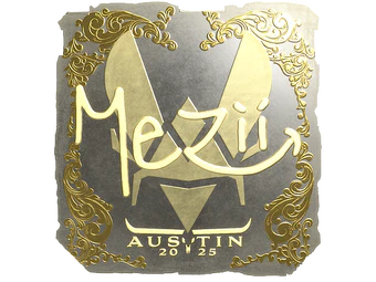 Sticker | mezii (Gold) | Austin 2025 image
