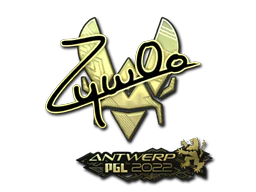 Sticker | ZywOo (Gold) | Antwerp 2022 image