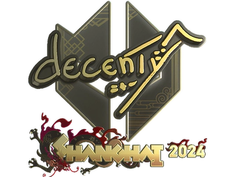 Sticker | decenty (Gold) | Shanghai 2024 image