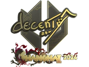 Sticker | decenty (Gold) | Shanghai 2024 image