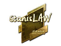 Sticker | stanislaw (Gold) | Boston 2018 image