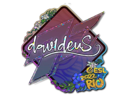 Sticker | dav1deuS (Glitter) | Rio 2022 image