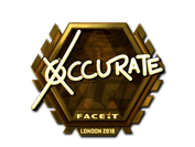 Sticker | xccurate (Gold) | London 2018 image