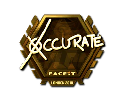 Sticker | xccurate (Gold) | London 2018 image