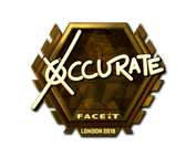 Sticker | xccurate (Gold) | London 2018 image