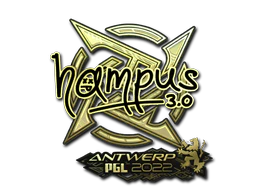 Sticker | hampus (Gold) | Antwerp 2022 image
