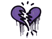Sealed Graffiti | Broken Heart (Monster Purple) image