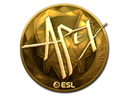 Sticker | apEX (Gold) | Katowice 2019 image