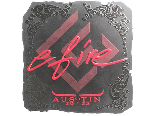 Sticker | efire (Foil) | Austin 2025