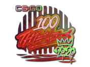 Sticker | 100 Thieves (Holo) | 2020 RMR image