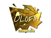 Sticker | olofmeister (Gold) | Cologne 2016 image