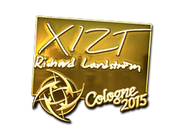 Sticker | Xizt (Gold) | Cologne 2015 image