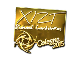 Sticker | Xizt (Gold) | Cologne 2015 image