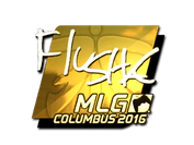 Sticker | flusha (Gold) | MLG Columbus 2016 image