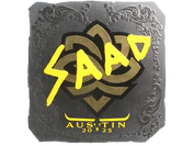 Sticker | saadzin (Foil) | Austin 2025 image