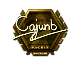 Sticker | cajunb (Gold) | London 2018