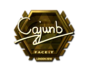 Sticker | cajunb (Gold) | London 2018 image