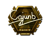Sticker | cajunb (Gold) | London 2018 image