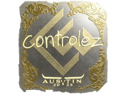 Sticker | controlez (Gold) | Austin 2025 image