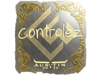 Sticker | controlez (Gold) | Austin 2025 image