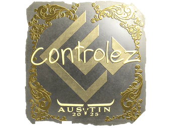 Sticker | controlez (Gold) | Austin 2025 image