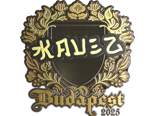 Sticker | kauez (Gold) | Budapest 2025