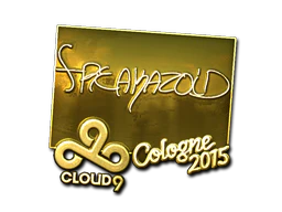 Sticker | freakazoid (Gold) | Cologne 2015 image
