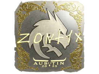 Sticker | zont1x (Gold) | Austin 2025