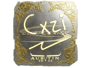 Sticker | Cxzi (Gold) | Austin 2025