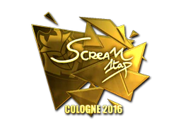 Sticker | ScreaM (Gold) | Cologne 2016 image