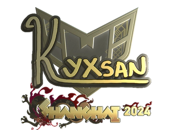 Sticker | kyxsan (Gold) | Shanghai 2024 image