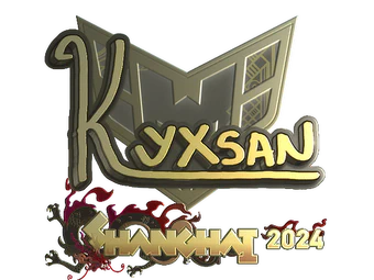Sticker | kyxsan (Gold) | Shanghai 2024 image