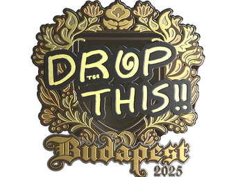 Sticker | drop (Gold) | Budapest 2025 image