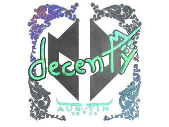 Sticker | decenty (Holo) | Austin 2025 image