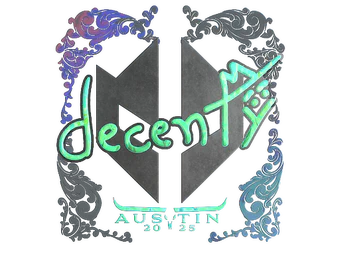 Sticker | decenty (Holo) | Austin 2025 image