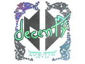 Sticker | decenty (Holo) | Austin 2025 image
