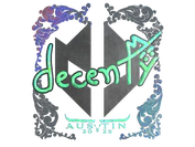 Sticker | decenty (Holo) | Austin 2025 image