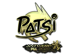 Sticker | Patsi (Gold) | Antwerp 2022 image